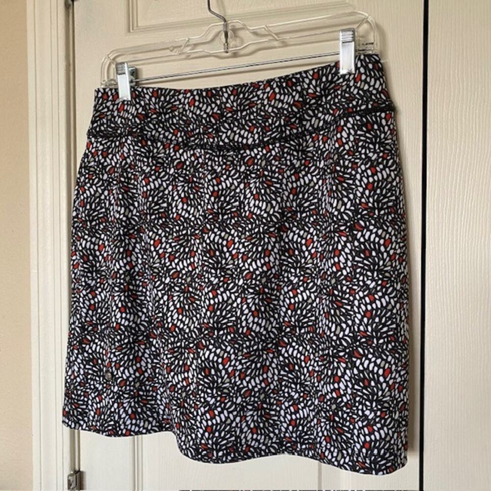 Daily Sports Imola Golf Skirt Skort‎ Multi Pull-On Jersey 17-1/2" Length Women S